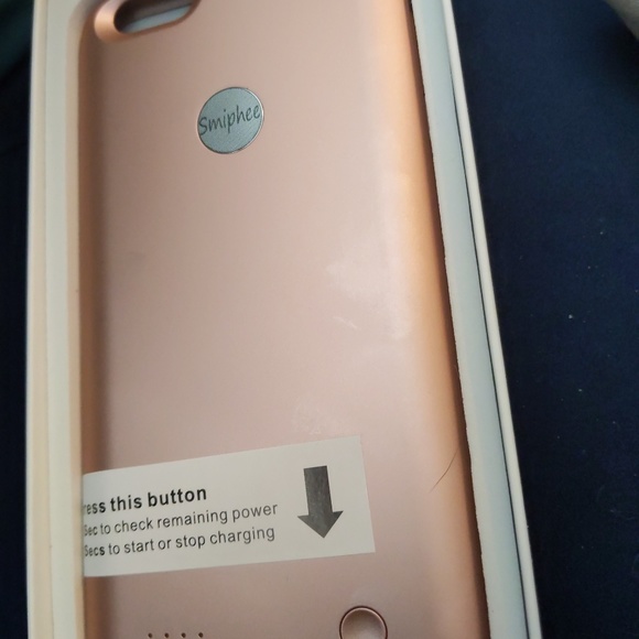 Smiphee iPhone 6,7,8 plus battery case, Rose. - Picture 3 of 4